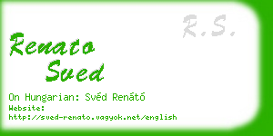 renato sved business card