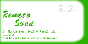 renato sved business card